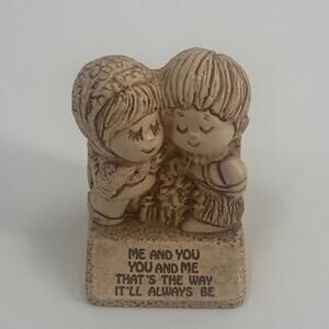 Vintage 1970 Paula Me and You Statue - Collectible Figurine